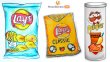 Рисунки чипсов Лейс и Прингл карандашами и фломастерами