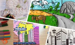Как легко нарисовать город будущего для урока ИЗО